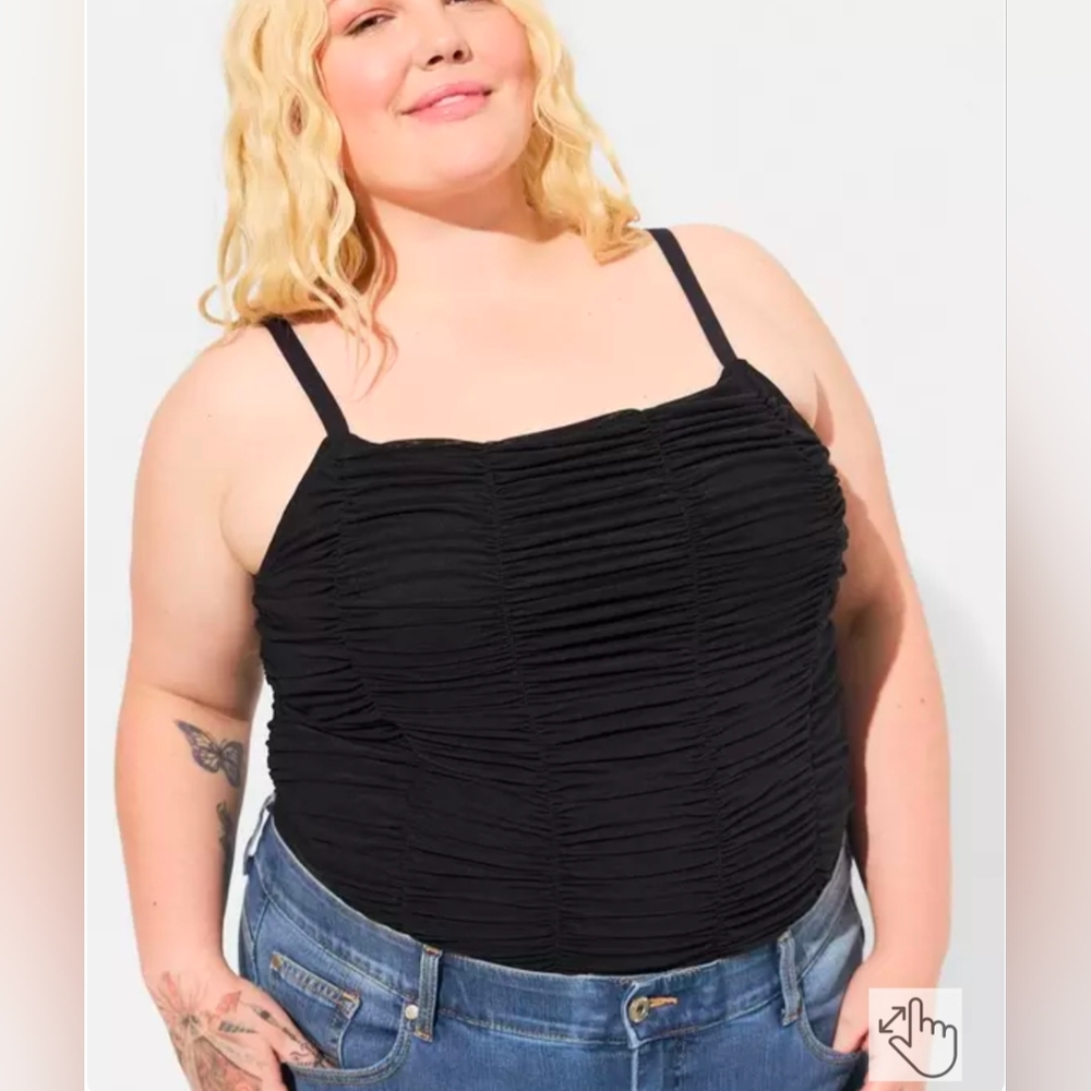 Torrid Elegant Ruched Camisole Tank Top Size 3X